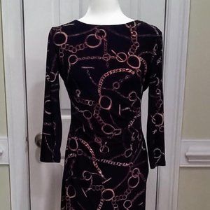 Anne Klein Equestrian Print Dress